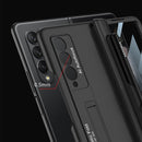 For Samsung Galaxy Z Fold3 5G GKK Integrated Magnetic Full Coverage Phone Flip Case with Pen Slot(Grey)