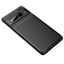 For Google Pixel 7 Pro Carbon Fiber Texture Shockproof TPU Phone Case(Black)