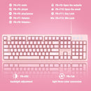 ONIKUMA G25+CW905 Wired Keyboard Mouse Set(Pink)