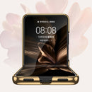 For Huawei P50 Pocket GKK Marble Pattern Electroplating Glass Phone Case with Ring(Marble 11)