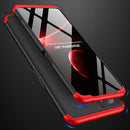For OPPO Realme 9i GKK Three Stage Splicing PC Phone Case(Black Red)