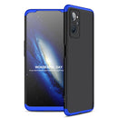 For OPPO Realme 9i GKK Three Stage Splicing PC Phone Case(Black Blue)