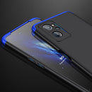 For OPPO Realme 9i GKK Three Stage Splicing PC Phone Case(Black Blue)
