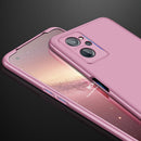 For OPPO Realme 9i GKK Three Stage Splicing PC Phone Case(Rose Gold)
