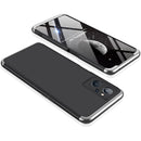 For OPPO Realme 9i GKK Three Stage Splicing PC Phone Case(Black Silver)