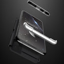 For OPPO Realme 9i GKK Three Stage Splicing PC Phone Case(Black Silver)