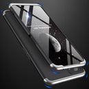 For OPPO Realme 9i GKK Three Stage Splicing PC Phone Case(Black Silver)