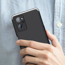 For OPPO Realme 9i GKK Three Stage Splicing PC Phone Case(Black Silver)