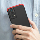 For Xiaomi Redmi Note 11S / 11 Global Version GKK Three Stage Splicing PC Phone Case(Black Red)