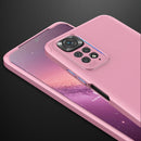 For Xiaomi Redmi Note 11S / 11 Global Version GKK Three Stage Splicing PC Phone Case(Rose Gold)