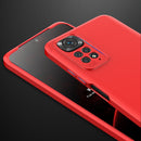 For Xiaomi Redmi Note 11S / 11 Global Version GKK Three Stage Splicing PC Phone Case(Red)