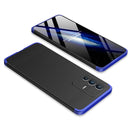 For vivo V23 5G GKK Three Stage Splicing PC Phone Case(Black Blue)