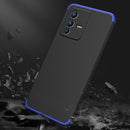 For vivo V23 5G GKK Three Stage Splicing PC Phone Case(Black Blue)