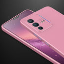 For vivo V23 5G GKK Three Stage Splicing PC Phone Case(Rose Gold)