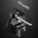 For vivo V23 5G GKK Three Stage Splicing PC Phone Case(Black Silver)