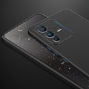 For vivo V23 5G GKK Three Stage Splicing PC Phone Case(Black)