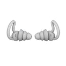 iMeBoBo A1 Shark Fin Version Nano Silicone Sleeping Noise Reduction Earplugs, Style:Three Layer(Grey)