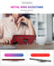 For Galaxy A51 Shockproof TPU + PC Protective Case with 360 Degree Rotating Holder(Red)