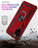 For Galaxy S20 Shockproof TPU + PC Protective Case with 360 Degree Rotating Holder(Silver)