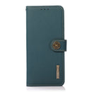 For Xiaomi Redmi Note 11 Pro 5G / 4G KHAZNEH Custer Genuine Leather RFID Phone Case(Green)