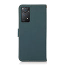 For Xiaomi Redmi Note 11 Pro 5G / 4G KHAZNEH Custer Genuine Leather RFID Phone Case(Green)