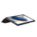 For Samsung Galaxy Tab A8 10.5 2021 TPU Three-fold Horizontal Flip Leather Case(Blue)