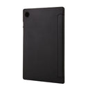 For Samsung Galaxy Tab A8 10.5 2021 TPU Three-fold Horizontal Flip Leather Case(Black)