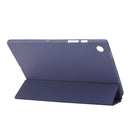 For Samsung Galaxy Tab A8 10.5 2021 TPU Three-fold Horizontal Flip Leather Case(Blue)