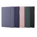 For Samsung Galaxy Tab A8 10.5 2021 TPU Three-fold Horizontal Flip Leather Case(Blue)