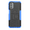 For Motorola Moto G31 / G41 Tire Texture TPU + PC Phone Case with Holder(Blue)
