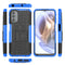 For Motorola Moto G31 / G41 Tire Texture TPU + PC Phone Case with Holder(Blue)