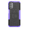 For Motorola Moto G31 / G41 Tire Texture TPU + PC Phone Case with Holder(Purple)