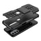 For Motorola Moto G31 / G41 Tire Texture TPU + PC Phone Case with Holder(Black)