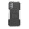 For Motorola Moto G31 / G41 Tire Texture TPU + PC Phone Case with Holder(White)