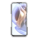For Motorola Moto G31 / G41 Tire Texture TPU + PC Phone Case with Holder(White)