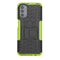 For Motorola Moto G31 / G41 Tire Texture TPU + PC Phone Case with Holder(Green)