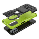 For Motorola Moto G31 / G41 Tire Texture TPU + PC Phone Case with Holder(Green)