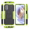 For Motorola Moto G31 / G41 Tire Texture TPU + PC Phone Case with Holder(Green)