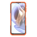 For Motorola Moto G31 / G41 Tire Texture TPU + PC Phone Case with Holder(Orange)