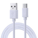 USB to Micro USB Copper Core Charging Cable, Cable Length:1m(White)