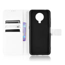 For Nokia G10 / G20 / 6.3 Diamond Texture Leather Phone Case(White)