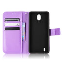 For Nokia C01 Plus Diamond Texture Leather Phone Case(Purple)