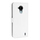 For Nokia C30 Diamond Texture Leather Phone Case(White)