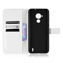 For Nokia C30 Diamond Texture Leather Phone Case(White)