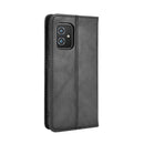 For Asus Zenfone 8 / 8Z Magnetic Buckle Retro Crazy Horse Leather Phone Case(Black)