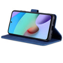 For Xiaomi Redmi Note 11 4G / Note 11S Global AZNS Skin Feel Calf Texture Horizontal Flip Leather Phone Case(Blue)