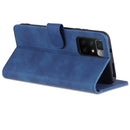 For Xiaomi Redmi Note 11 4G / Note 11S Global AZNS Skin Feel Calf Texture Horizontal Flip Leather Phone Case(Blue)