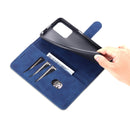 For Xiaomi Redmi Note 11 4G / Note 11S Global AZNS Skin Feel Calf Texture Horizontal Flip Leather Phone Case(Blue)