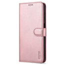 For Samsung Galaxy A13 4G AZNS Skin Feel Calf Texture Horizontal Flip Leather Phone Case(Rose Gold)