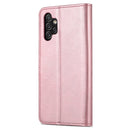 For Samsung Galaxy A13 4G AZNS Skin Feel Calf Texture Horizontal Flip Leather Phone Case(Rose Gold)